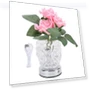 Elegant Wireless LED Table Lamp with Artificial Flowers — Lighting, Beauty2ZY
