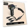 Smart Dual 3.1A Car Charger with Spring Cable — Chargers, Best Electronics