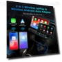 Wireless CarPlay Android Auto Adapter — Stereo Receivers, Happy Home Mall
