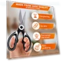 Smart Kitchen Scissors with Case — Shears, Home Furnishing Department Mall