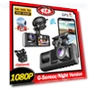 3-channel car DVR WIFI Dash Cam — Dashboard Cameras, Auto Accessories Home