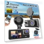 3-Channel WIFI Dash Cam — Dashboard Cameras, Auto Accessories Home