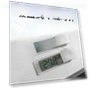 Car LCD Clock and Thermometer with Suction Cup — Clock, AI Supermarket