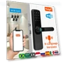 Smart Door Lock with Fingerprint, Smart Card, Password, Key Unlock, and USB Emergency Charging — Smart Home Security, HIMO Group