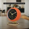 Minimalist Metal Quartz Alarm Clock, Daily necessities-V