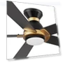 Smart 52" Ceiling Fan with Lights — Ceiling Fan Wall Controls, SMAFAN