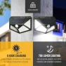 Solar Wall Lamp with Motion Sensor, Stone Home