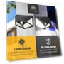 Solar Wall Lamp with Motion Sensor — Outdoor Security & Flood Lighting, Stone Home