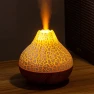 Compact Humidifier Volcano with Wood Texture, Super Case