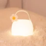 Silicone Touch Night Light Purse with Flower, Colorful summer