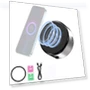 Magnetic Car Phone Holder 2 in 1 with Wireless Charging — Dashboard Installation Kits, Auto Accessories Home