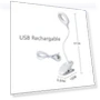 Rechargeable Reading Lamp with Clip — Reading Lights, Binchi Lighting Appliances