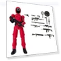 3D Printed Robot Figure with Accessories — Collectible Statues, Sports Accessory
