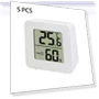 5 PCS Sensor Humidity Meter LCD Indoor Hygrometer Temperature Digital Thermohygrometer — Home Climate Control, Fulai
