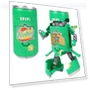 Transforming Internet Celebrity Cola Robot Mecha Toy — Interactive Figures & Robots, Super Go