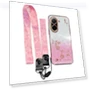 Flower Pattern TPU Gradient Phone Cover with Lanyards — Phone Accessories, Smartwatch 2025