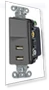 Decorator USB Switch Combination Charger — Outlet Switches, Bryant Electric