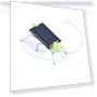Solar Powered Grasshopper Robot Toy — Solar Power, Powder Rose