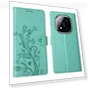Wallet Case Butterfly Floral Imprint PU Leather Phone Cover with Wrist Strap — Phone Accessories, Smartwatch 2025