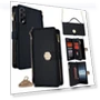 Textured Cross PU Leather + TPU Wallet Phone Case with Strap — Basic Cases, Smartwatch 2025