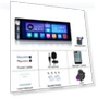 Universal 6.9-inch Car Radio with Carplay, Android, Touch Screen, Wi-Fi, GPS Navigation, Bluetooth, FM — Stereo Receivers, Reakosound