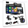 10.26-inch 4G IPS Touch Screen GPS Navigation Carplay Android AUTO Dual Lens Dash Cam Rearview Mirror — Navigation & GPS Accessories, JOHO