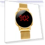 LED Touch Men's Watch with Magnetic Woven Strap — Men's Timepieces, Various wearables