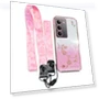 Flower Pattern TPU Gradient Phone Cover with Lanyards — Phone Accessories, KADEM