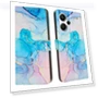 Marble Pattern PU Leather Wallet Case with Wrist Strap — Basic Cases, Smartwatch 2025