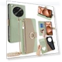 Mirror Wallet Leather Phone Cover with Chain Shoulder Strap — Smartwatch Protectors, Smartwatch 2025
