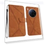Skin Touch Lines Imprinted PU Leather Flip Phone Cover — Flip Cases, Smartwatch 2025