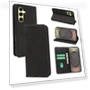 Strong Magnetic Leather Wallet Phone Cover with Striped Texture — Flip Cases, Smartwatch 2025