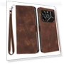 Triangle Imprinted PU Leather Wallet Smartphone Cover — Phone Accessories, Smartwatch 2025