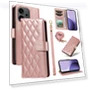 Wallet Case Rhombus Leather Phone Cover with Strap — Basic Cases, Smartwatch 2025
