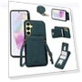 Card Holder Kickstand Leather+TPU Phone Cover with Shoulder Strap — Bumpers, Smartwatch 2025