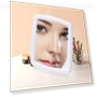 LED Vanity Mirror with Touch Screen — Handheld, AE Selection