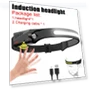 USB Rechargeable LED Headlamp with Motion Sensor — Flashlights, Happy Home Mall