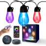 Outdoor Smart RGB Christmas Lights, Rainbow Rain