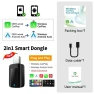 Wireless Carplay Android Auto 2-in-1 Smart Dongle, Auto Accessories Home