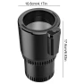 2-in-1 Smart Cooling & Heating Car Cup Mini Auto Fridge, GYROBALL