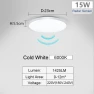 LED Ceiling Light with Radar Sensor, Rainbow Rain
