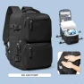 Vacuum Compression Backpack, Leather bag