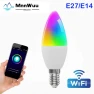 Wi-Fi Smart LED Candle Bulb with RGB Color and Adjustable Brightness — LED, MnnWuu