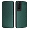 Leather Case Carbon Fiber Texture Stand Magnetic Closing Phone Cover — Basic Cases, Smartwatch 2025