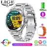 Fully Steel Smart Watch with Round HD Screen — Smart Watch, LIGE