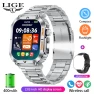 Smart Watch with LED Backlight, 2.02-inch Square HD Screen, Health Monitoring, Outdoor Sports, Fitness, Waterproof for... — Smartwatches, LIGE