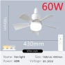 LED Ceiling Fan with Remote Dimming — Smart Light Bulb, OuuZuu