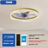Smart Remote Control Ceiling Fan with LED Light, KITCHEN-MALL