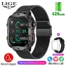 Square HD Screen Smartwatch with Continuous Heart Rate Monitoring and Sport Band — Smartwatches, LIGE