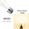 12W LED Touch Light E27 — Smart Light Bulb, Refreshing Home